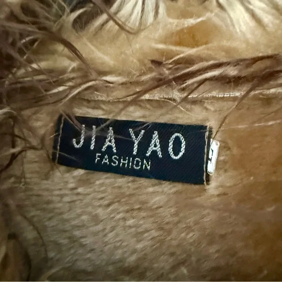 JIA YAO Penny Lane “Sparkle” Y2K Faux Suede Fur Women's Coat - Picture 6 of 10